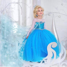 Load image into Gallery viewer, Frozen Elsa Dress With Cape