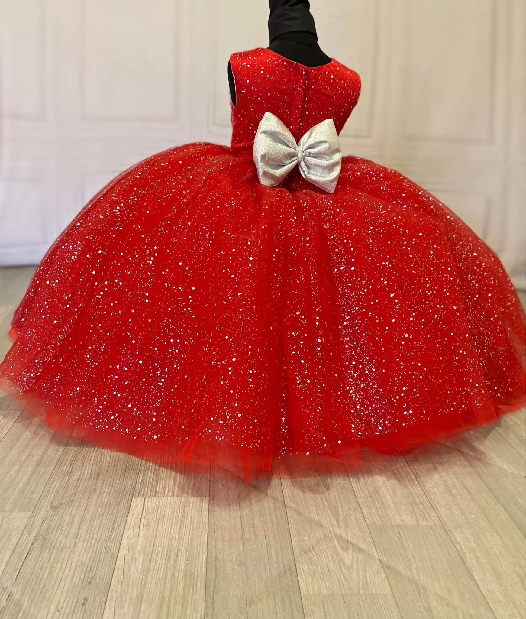 Red Kids Dresses For Party Wedding Sequins Beaded Velvet Children Pageant Gown  Girls Princess Christmas Long Dress Girl Clothes - Girls Party Dresses -  AliExpress