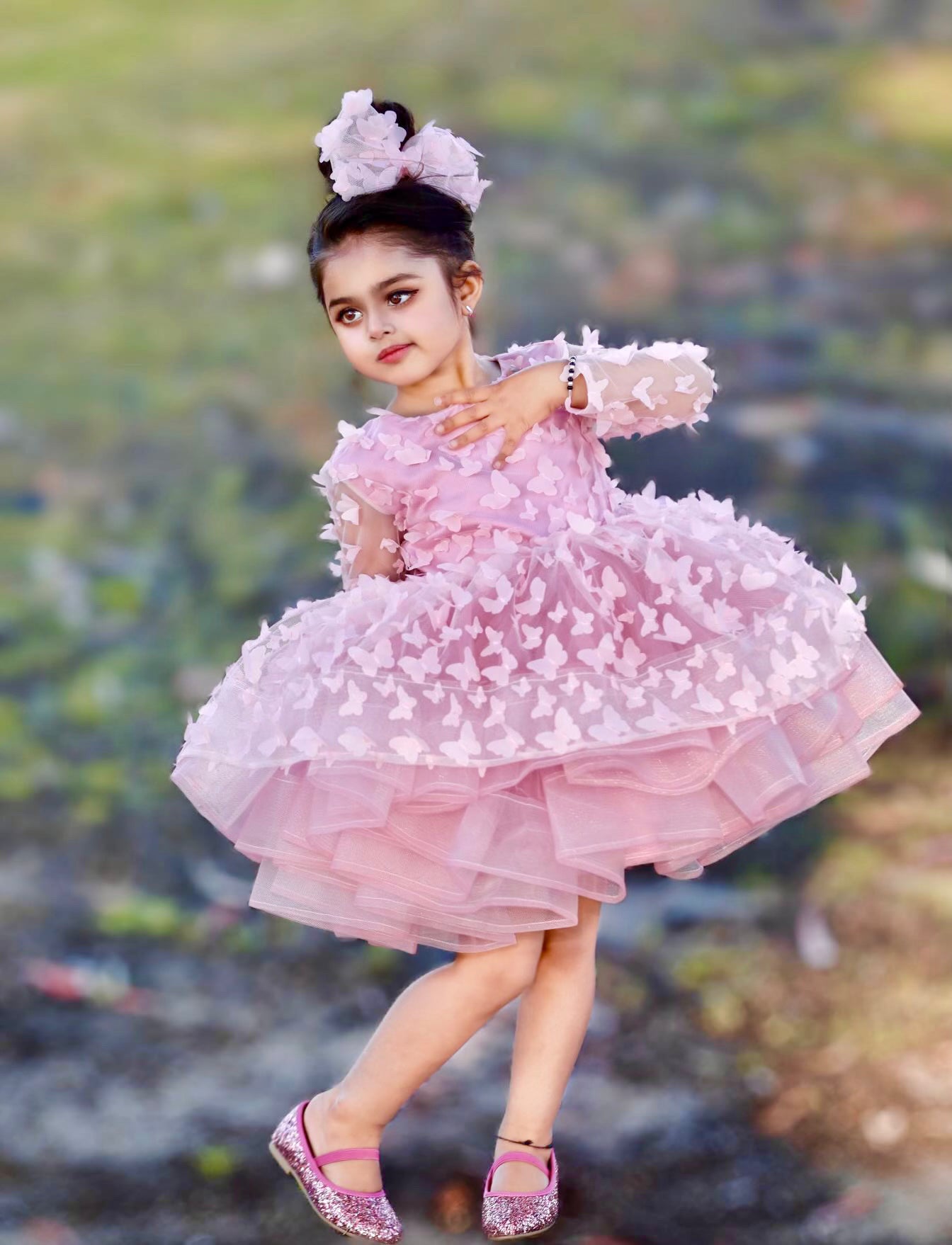 Girl 2025 butterfly dress
