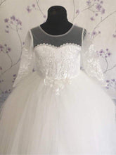 Load image into Gallery viewer, Flower girl dress white - IMU